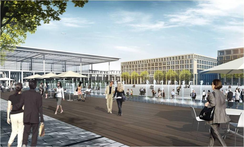 Steigenberger Airport Hotel Berlin Schoenefeld Exterior photo The new town of the airport
